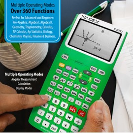 Scientific Calculator with Graph Functions for College and High School Students, Engineering, Advanced Mathematics, Calculus, Algebra, Geometery, Trigonometry, Statistics, Physics, Chemistry, Green