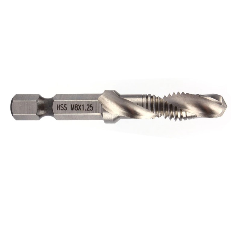 KooingTech M8 HSS 1/4 Inch Hex Shank Drill, Hexagonal Handle