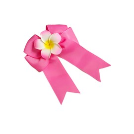 Plumeria Flowers Hair Bow Clips Frangipani Flowers Bowknot Plumeria Hair Clips Frangipani Bow Pin BWF02 (A2)