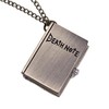Fenkoo Unisex Retro Death Note Book Pendant Quartz Pocket Watch