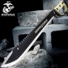 United Cutlery USMC Semper Fi Sawback Machete Knife with Sheath