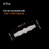 uxcell 8Pcs Plastic Hose Barb Fitting, 3/16" x 3/16" Barb