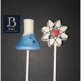 Beaker Atom Big Bang Science Experiment Chocolate Candy Lollipop Mold