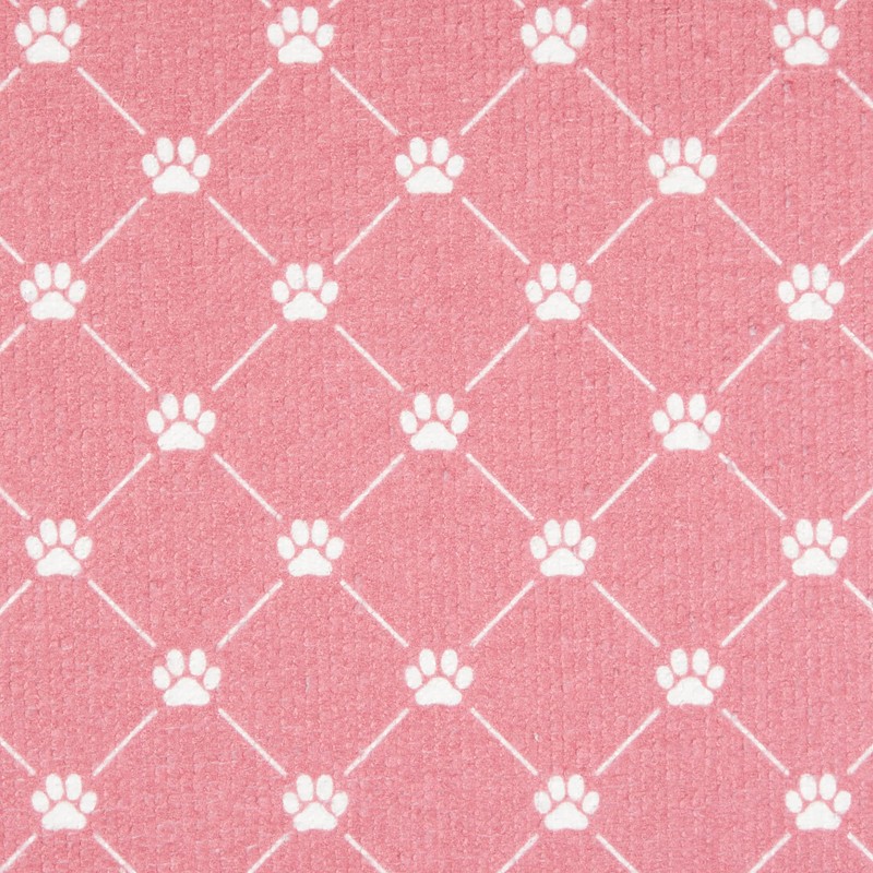 Bone Dry Machine Washable, Ultra Absorbent Pet Mat, 12x18, Rose