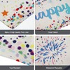 Hejo Happy Birthday Table Runner, Linen Birthday Party Table Decorations