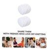 NOLITOY 2 Rolls Coral Fleece Knitting Yarn Multi Function DIY