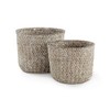 Compactor Mika Basket, Set of 2, White/Beige