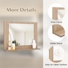 CHARMAID Bathroom Mirror with Shelf - 24" x 18" Wall