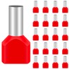 Pack of 100 Twin Wire End Ferrules 10 mm², Hanibos