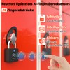Anweller Fingerprint Lock Padlock Fingerprint with App, Lock with Fingerprint