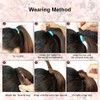 Mulaibdin Blonde Ponytail Extension, Hair Extensions Braid Extension with Clip,