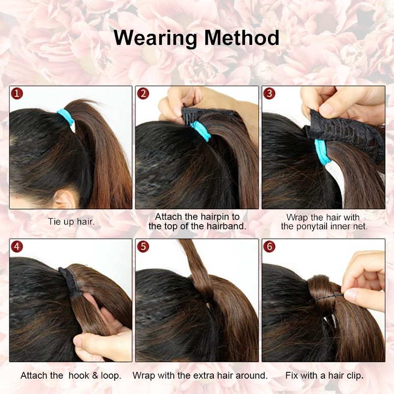 Mulaibdin Blonde Ponytail Extension, Hair Extensions Braid Extension with Clip,