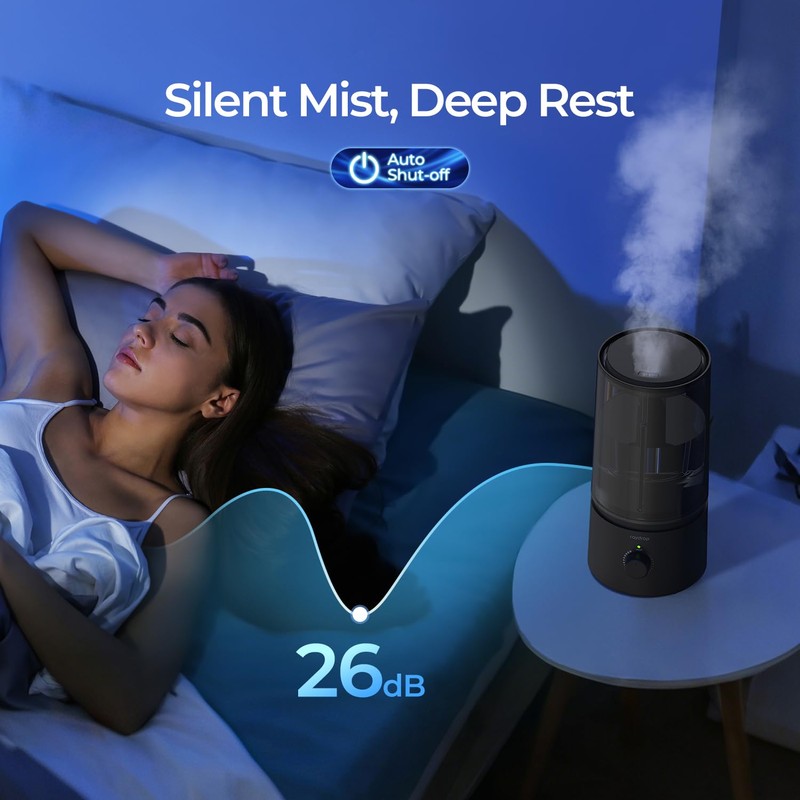 raydrop Humidifiers for Bedroom, Cool Mist Humidifiers for Babies, 1.70L