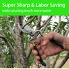 Forged Bypass Hand Clippers Pruner, with 5/8 Inch Cutting Capacity,
