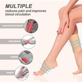 Castor Oil Pack Wrap for Feet - Organic Castor Oil Pack Reusable and Anti Oil Leak with Laundry Storage Bags (Castor Oil Not Included)