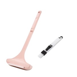Double-Sided Window Screen Dust Removal, Screen Window Cleaning Brush, Glass Wiper Cleaning Tools, Screen Window Brush (Pink)