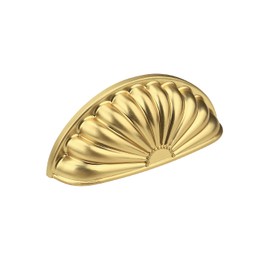 Mengico 3" (76mm) Brushed Gold Cabinet Pulls 10 Pack - Zinc Alloy Drawer Handles for Kitchen & Dresser, Gold Cabinet Handles for Cabinets and Drawers