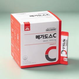 Goryeo Eundan Korea Eundan Megadose Vitamin C 3000 High-Concentration Vitamin C 100 Packets 1 Box / 고려은단 메가도스비타민C 3000 고함량비타민C 100포 1박스