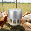 KOL Hanging Chicken Feeder – 20lbs Metal Chicken Feeder, Adjustable