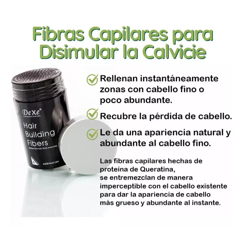 Veraly Microfibras Naturales Sustituto Cabello Disimular Calvicie
