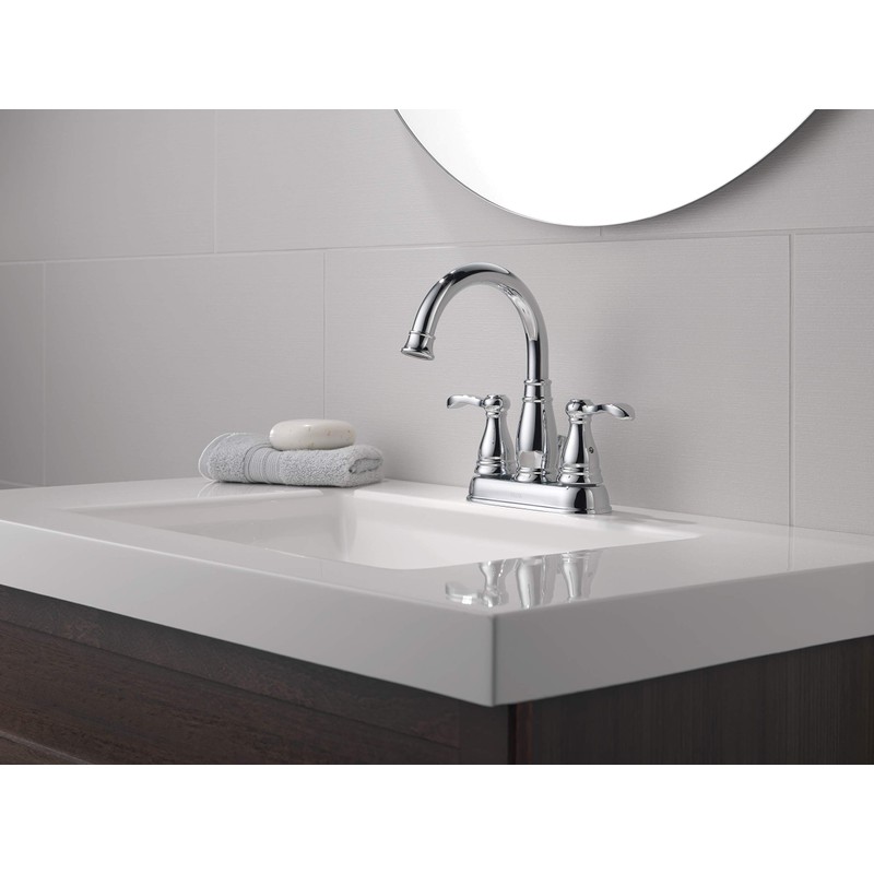Delta Faucet 25984LF-ECO 2 Hand Lav Faucet, Chrome