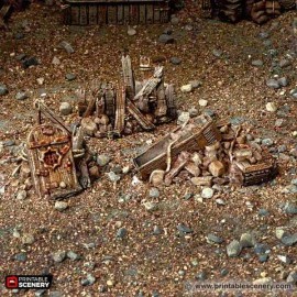 Tabletop Terrain Rubble and Scatter - Fantasy DND Dungeons and Dragons - 20mm