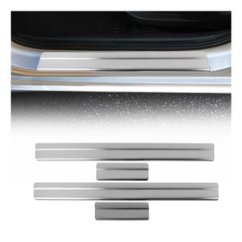 OMAC Door Sill Scuff Plate Protector for Nissan Kicks 2018-2024 Stainless Steel 4X