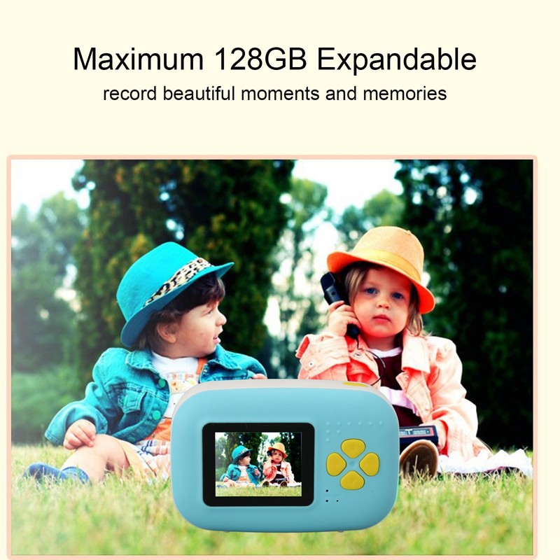 Instant Camera 2in HD Screen Dual 16MP Camera USB Charge
