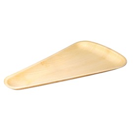 wisefood Palm Leaf Pizza Square, Pack of 25, Disposable Triangle Pizza Board, 25 x 15 cm, Biodegradable Palm Leaf Tableware, Disposable Palm Leaf Plate, Ideal for Pizza Pieces