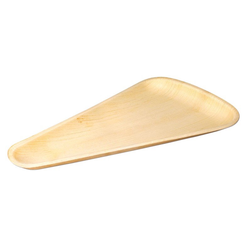 wisefood Palm Leaf Pizza Square, Pack of 25, Disposable Triangle