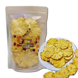 TXDYNLLK Dried Pineapple Slices - Dehydrated Pineapple for Cocktail Garnish, Drinks, Baking, and Fruit Tea - No Sugar, No Sulphur - Edible Pineapple Flowers Snacking 7.06oz(200g)