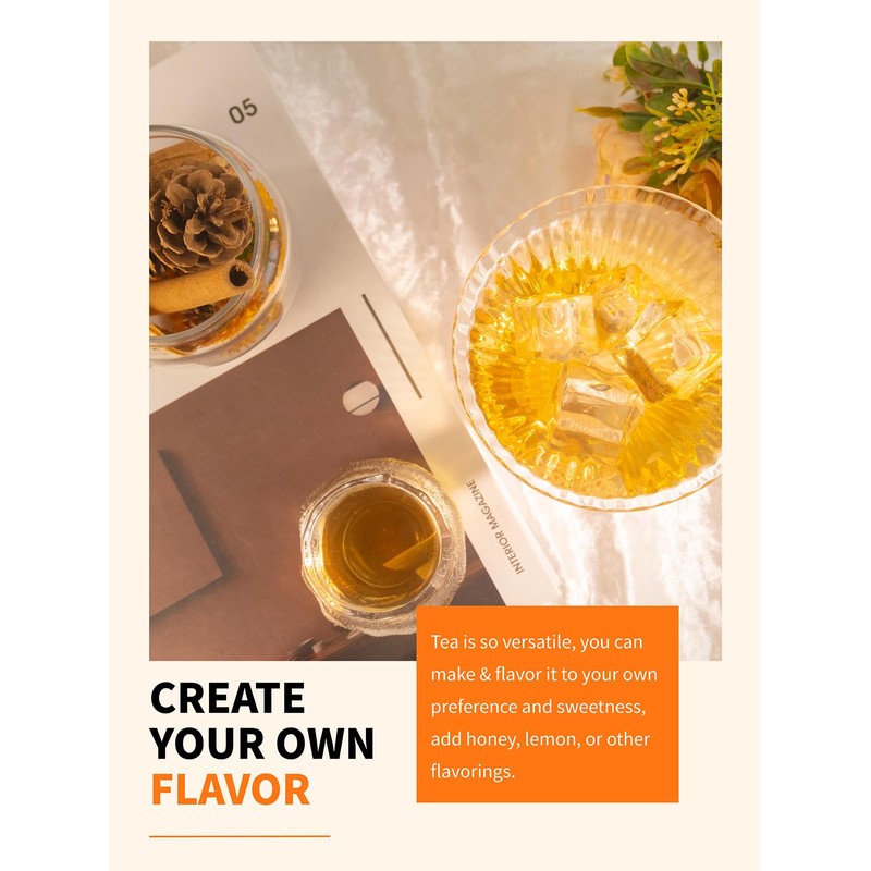 TeeLux Barley Tea Bags, Pure Roasted Barley Tea, Caffeine Free,