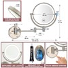 RECKODOR Bathroom Magnifying Makeup Mirror Wall Mounted with Light, Hardwired