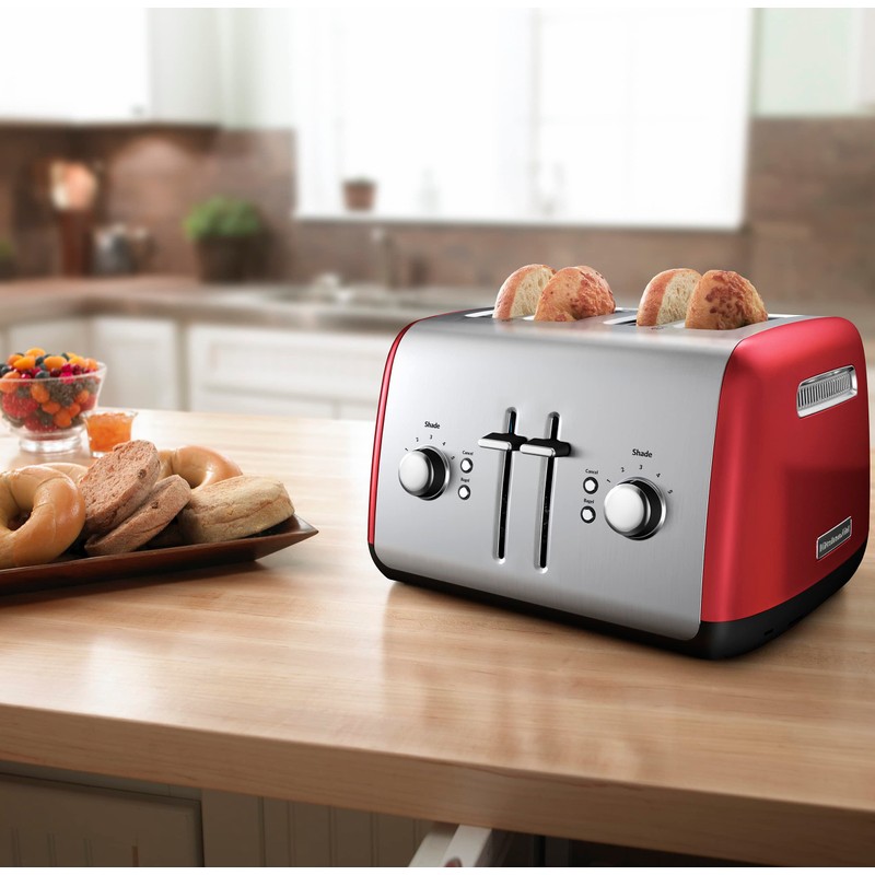 KitchenAid 4 Slice Manual Lift Toaster KMT4115ER, Empire Red