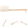 PACKOVE Natural Loofah Bath Brush Long Handle Exfoliating Shower Skin