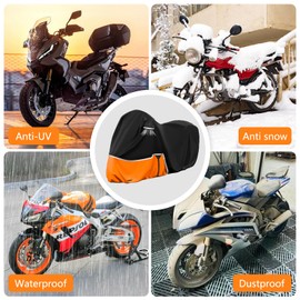 Dototow Heavy Duty Waterproof Motorcycle Cover, All-Weather Protection for Harley Uitra Limited, Road Glide Limited, Honda Goldwing, Kawasaki Vulcan Voyager Vaquero, Suzuki Boulevard