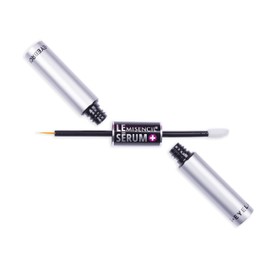 Sérum+ MISENCIL - The revolutionary dual applicator is uniquely designed to apply SÉRUM+ to eyelashes and eyebrows to lengthen, thicken and strengthen them. The foam applicator perfectly follows the eyebrow line, while the brush applicator precisely appl