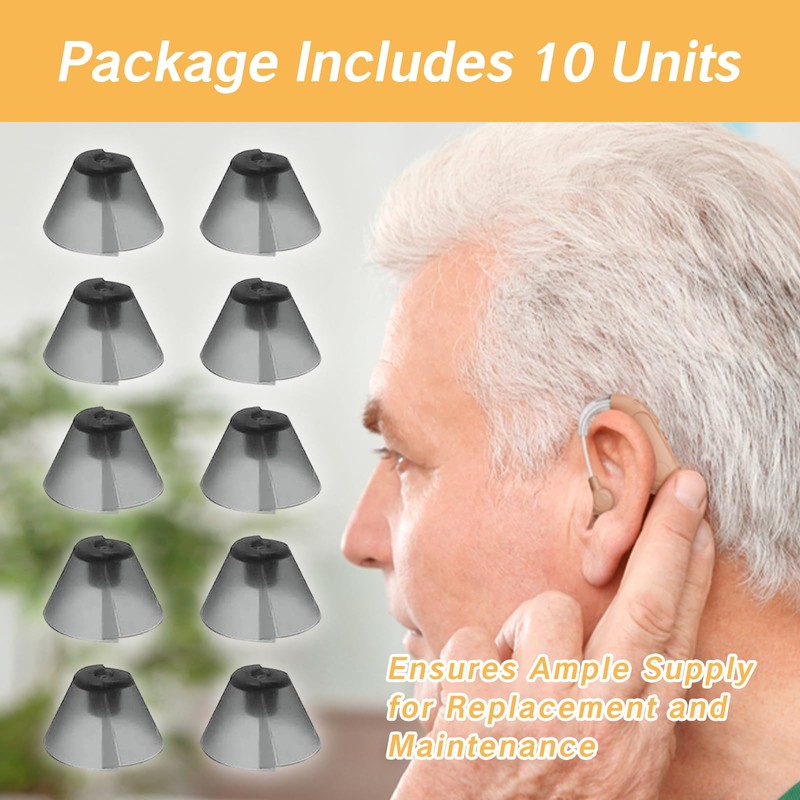 YAFIYGI 10 Counts Hearing Aid Ear Tips Replacement Fit Standard