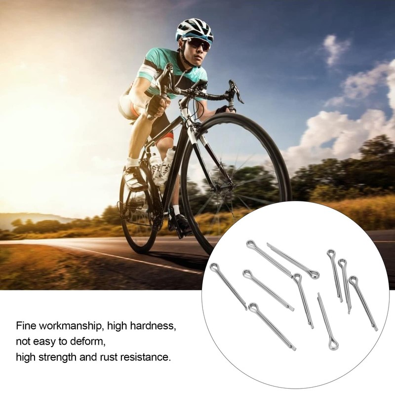 equlup Cotter Lock Pin, 10 Pcs Bike Disc Brake Pads