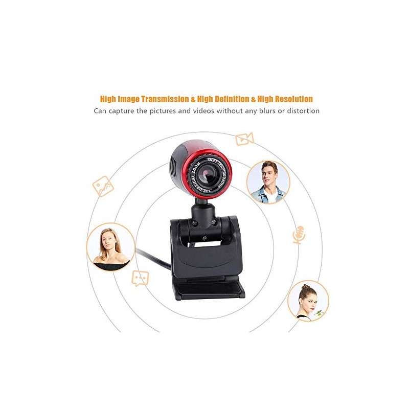 Cámara Web 360 °, Cámara De Computadora USB, Cámara Web