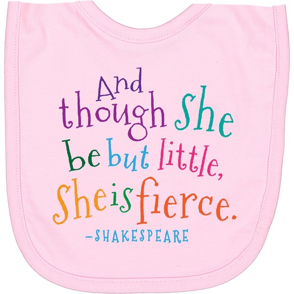 inktastic Funny Shakespeare Quote Newborn Bib Pink 1fac7