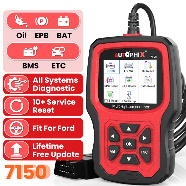 Autophix 7150 Automotive OBD2 Scanner All System Diagnostic Tool Fit