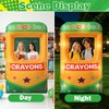 6.6 ft Giant Inflatable Crayon Box Photo Frame with Lights