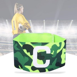VGEBY Brazalete de capitán, Brazalete de capitán de fútbol Duradero Brazaletes de fútbol Bandas de Jugador Ajustables(Verde) Suministros De Fútbol Accesorios De Fútbol Banda Capitan Futbol