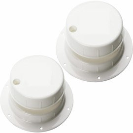 YKHNIS 2 Pcs RV Plumbing Vent Cap, Plastic Roof Sewer Vent Cover for Camper, Trailer, Motorhome, RV Parts Accessories (White)