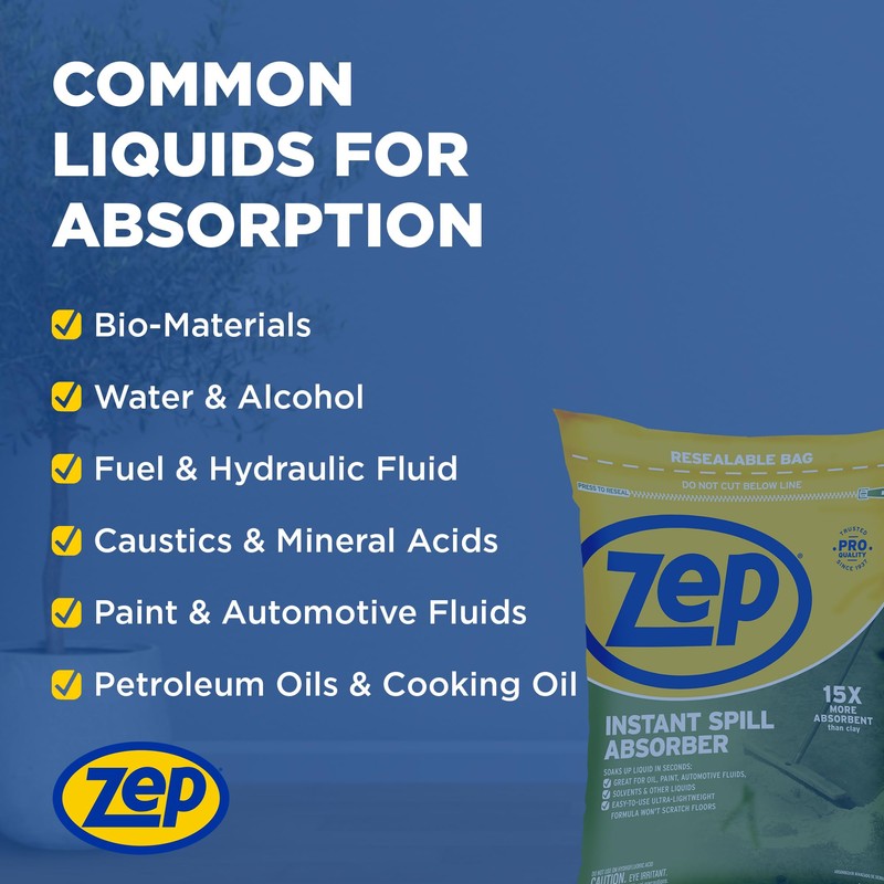 Zep Instant Spill Absorber - 3 Lb Bag (Case of