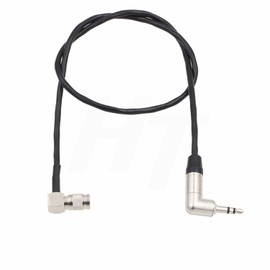 HangTon LTC Timecode UltraSync ONE DIN1.0/2.3 to 3.5mm Mini Jack Right Angle Cable for DSLR 45cm (R)