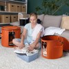 Suzile 4 Pcs Hat Boxes Oversized Round Cowboy Hat Storage