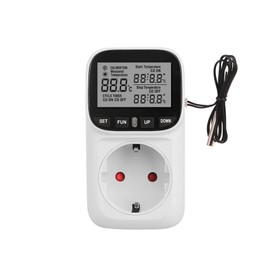 EU/US Plug Thermostat Temperature Control Thermostat for Air Conditioning Socket LCD Digital Display High Precision Socket Outlet with Timer Sensor 110 V ~ 230 V