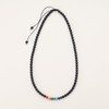 COAI Matte Onyx Obsidian Chakra Necklace, matte onyx, matte onyx